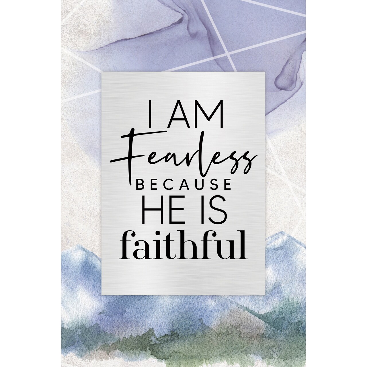 Dexsa I Am Fearless Wood Plaque with Easel and Wall Hanger 6"x9"